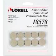 Lorell Self-Stick Round Felt Floor Glides (18578)