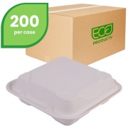 Eco-Products 3-compartment Clamshell Containers (EPHC93)