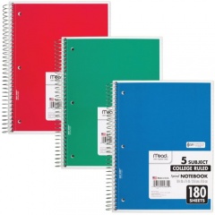 Mead 5-subject Spiral Notebook (05682)