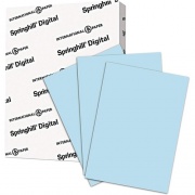 Springhill 8.5x11 Inkjet, Laser Printable Multipurpose Card Stock - Blue - Recycled (025100)