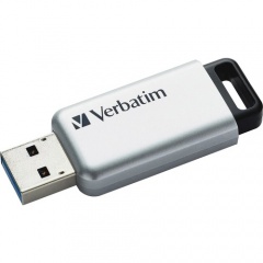 Verbatim 16GB Store 'n' Go Secure Pro USB 3.0 Flash Drive with AES 256 Hardware Encryption - Silver (98664)