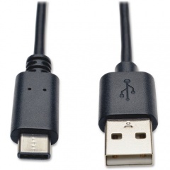 Tripp Lite 3ft USB 2.0 Hi-Speed Cable A Male to USB Type-C USB-C Male (U038003)