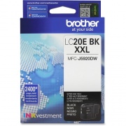 Brother Genuine LC20EBK INKvestment Super High Yield Black Ink Cartridge