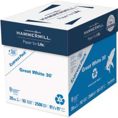 International Paper Hammermill Paper for Copy Laser Copy & Multipurpose Paper - White - Recycled - 30% Recycled Content (67780)