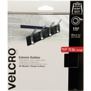 Velcro Brand Extreme Outdoor Tape, 10ft x 1in Roll, Black (91843)