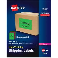 Avery&reg; High-Visibility Shipping Labels