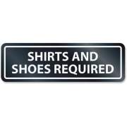 U.S. Stamp & Sign HeadLine Shirts/Shoes Reqrd Window Sign (9440)
