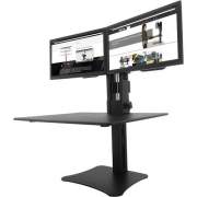Victor High Rise Manual Dual Monitor Standing Desk Workstation (DC350)