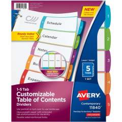 Avery Ready Index Custom TOC Binder Dividers (11840)