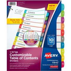 Avery Ready Index Custom TOC Binder Dividers (11842)