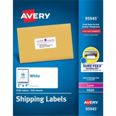 Avery Shipping Labels - Sure Feed Technology (95945)