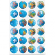 Hygloss Globes Stickers (18751)