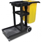Impact Janitor's Cart with 25-Gallon Yellow Vinyl Bag (6850)