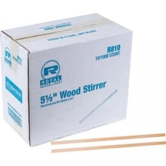 Royal Paper Products Wood Coffee Stir Sticks (R810CT)