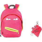 ZIPIT Grillz Carrying Case (Backpack) Books, Binder, Clothing, Tablet, Snacks, Bottle, School - Pink (ZBPLGR4SPR)