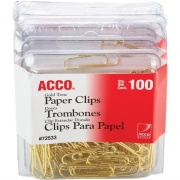 ACCO Gold Tone Paper Clips (72554)