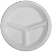 Genuine Joe 3-compartment Disposable Plates (10219CT)