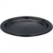Genuine Joe Round Plastic Black Plates (10429CT)