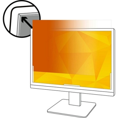 3M Gold Privacy Filter for 24in Monitor, 16:10, GF240W1B Gold, Glossy