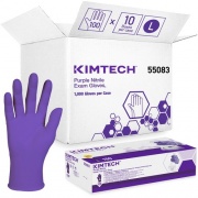 Kimberly-Clark Purple Nitrile Exam Gloves - 9.5" (55083CT)