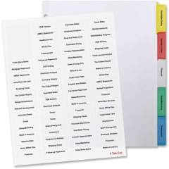 Business Source Index Dividers and Labels (99813)