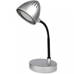 Lorell Silver Shade LED Desk Lamp (99777)