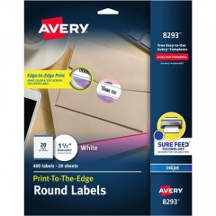 Avery High Visibility Round Labels (8293)