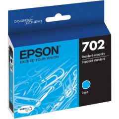 Epson DURABrite Ultra T702 Original Ink Cartridge - Cyan (T702220S)
