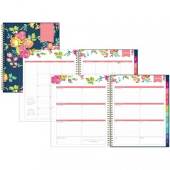 Day Designer Navy Floral Weekly/Monthly Planner (103617)