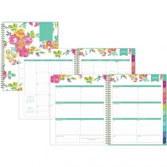 Day Designer White Floral Weekly/Monthly Planner (103618)