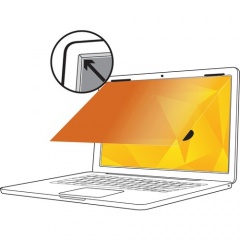 3M Gold Privacy Filter for 12.5in Laptop with COMPLY Flip Attach, 16:9, GF125W9B Gold, Glossy