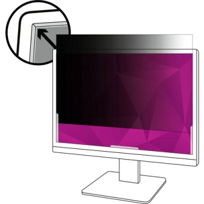 3M High Clarity Privacy Filter for 24in Monitor, 16:10, HC240W1B Black, Glossy