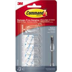 Command Medium Cord Clip with 5 Strips (17301CLRES)