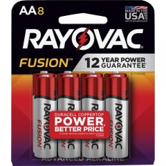 Rayovac Fusion Advanced Alkaline AA Batteries (8158TFUSK)