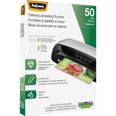 Fellowes Thermal Laminating Pouches - Letter, 5mil, 50 pack (5744501)