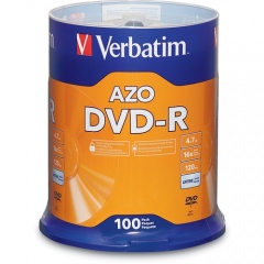 Verbatim AZO DVD-R 4.7GB 16X with Branded Surface - 100pk Spindle (95102)