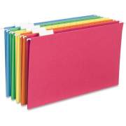 Business Source 1/5 Tab Cut Legal Recycled Hanging Folder (5315AST)