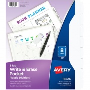 Avery Write & Erase Pocket Plastic Dividers (16826)