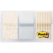 Post-it Metallic Color Flags in On-the-Go Dispenser (682METAL)