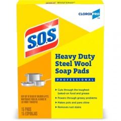 Clorox Commercial Solutions S.O.S. Steel Wool Soap Pads (88320PL)