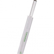 Eco-Products Wrapped Jumbo Paper Straws (EPSTP76WHT)