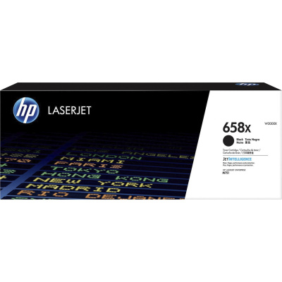 HP 658X High Yield Black Original LaserJet Toner Cartridge (W2000X)