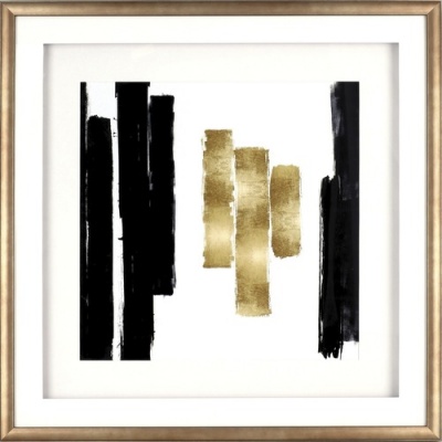 Lorell Blocks Design Framed Abstract Artwork (04476)