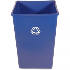 Rubbermaid Commercial 35-Gallon Square Recycling Container (395873BLU)