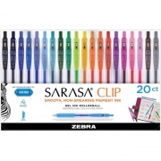 Zebra Sarasa Clip Gel Ink Rollerball Pens (47220)