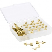 U Brands Metal Arrow Push Pins, Gold, 36-Count (3083U06-24)
