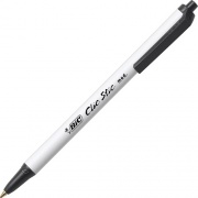 BIC Clic Stick 1.0mm Retractable Ball Pen (CSM60BK)
