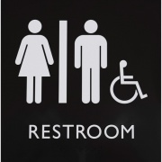 Lorell Restroom Sign (02655)