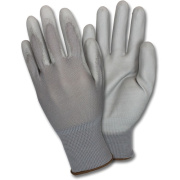 Safety Zone Gray Coated Knit Gloves (GNPU2X4GYCT)