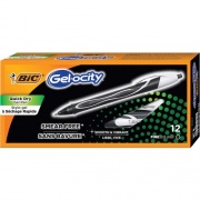 BIC Gel-ocity Quick Dry 0.5mm Retractable Pens (RGLCGF11BK)